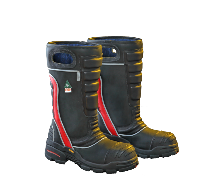 FDXL200 Red Leather Fire Boots New Jersey Fire Equipment